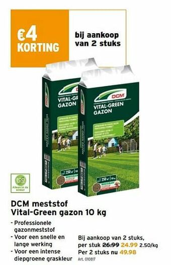 GAMMA Dcm meststof vital-green gazon aanbieding