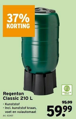 GAMMA Regenton classic aanbieding