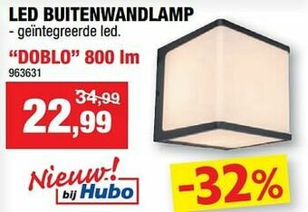 Hubo Led buitenwandlamp doblo aanbieding