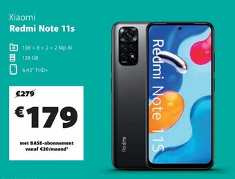 Base Xiaomi Redmi Note 11s aanbieding