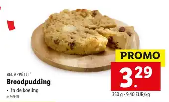 Lidl Bel Appétit Broodpudding aanbieding