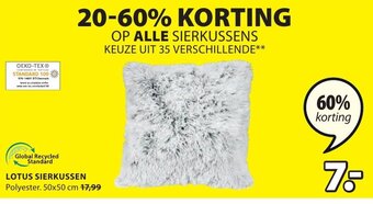 Jysk Lotus Sierkussen aanbieding