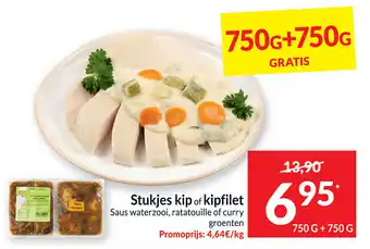 Intermarché Srukjes Kip of Kipfilet 750g + 750g aanbieding