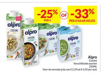 Intermarché Alpro Cuisine 250ml aanbieding