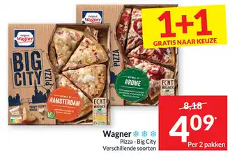 Intermarché Wagner Pizza - Big City 1+1 Gratis aanbieding