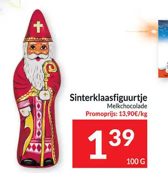 Intermarché Sinterklaasfiguurtje Melkchocolade 100g aanbieding