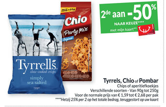 Intermarché Tyrrels, Chio of Pombar Chips of Aperitiefkoekjes aanbieding