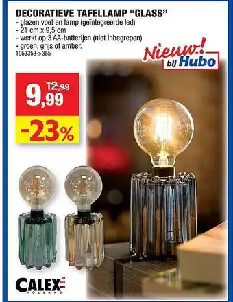 Hubo Calex decoratieve tafellamp aanbieding