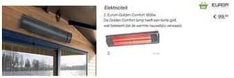 Multi bazar Eurom golden comfort 1800w aanbieding