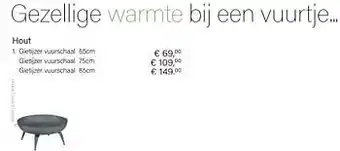 Multi bazar Gietijzer vuurschaal aanbieding