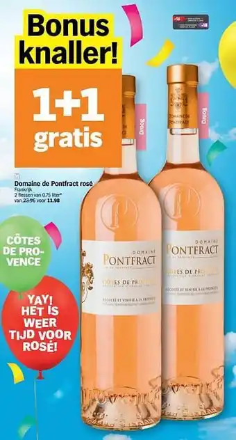 Albert Heijn Domaine de pontfract rosé frankrijk 0.75 liter aanbieding