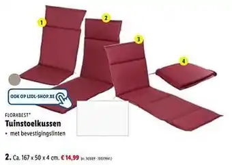 Lidl Tuinstoelkussen 167x50x4 cm aanbieding