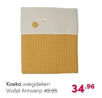 Baby & Tiener Koeka wiegdeken wafel antwerp aanbieding