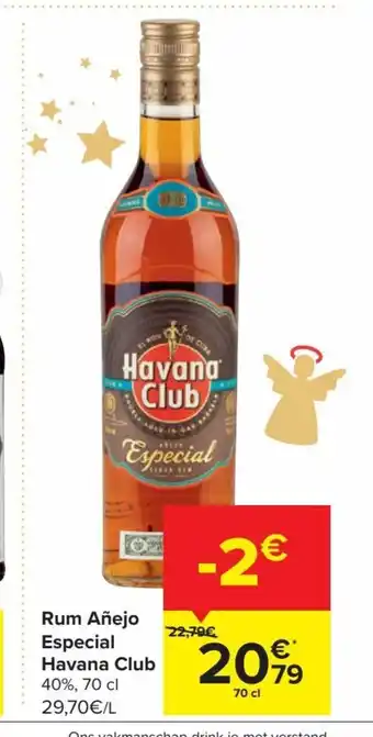 Rum anejo especial havana club 70cl