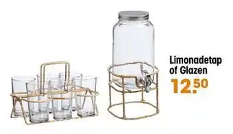 Kwantum Limonadetap of glazen aanbieding