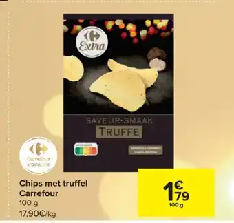 Carrefour Chips met truffel carrefour 100g aanbieding