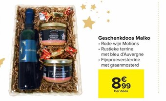 Carrefour Geschenkdoos malko aanbieding