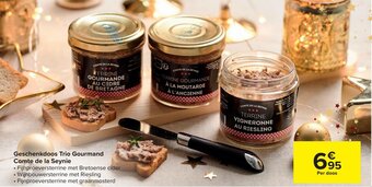 Carrefour Geschenkdoos Trio Gourmand Comte de la Seynie aanbieding
