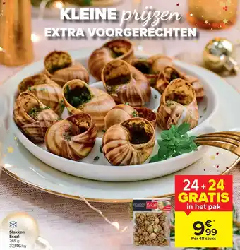 Carrefour Slakken Escal 24+24 gratis aanbieding