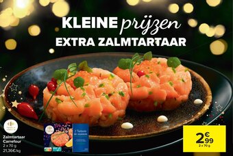 Carrefour Zalmtartaar Carrefour aanbieding