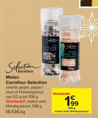 Carrefour Selection Molen 108g aanbieding