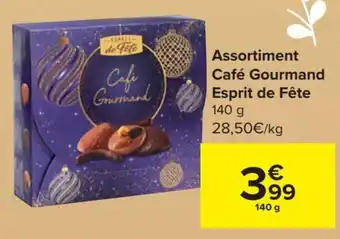 Carrefour Esprit de Fête Cafe Gourmand Assortiment 140g aanbieding