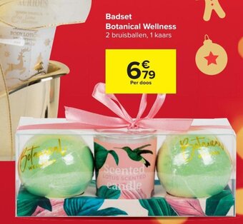 Carrefour Badset Botanical Wellness 2 Bruisballen aanbieding