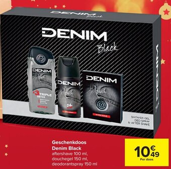 Carrefour Denim Black Geschenkdoos aanbieding
