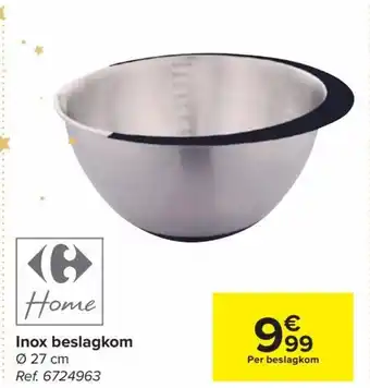 Carrefour Inox Beslagkom 27cm aanbieding