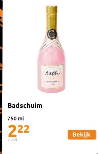 Action Badschuim 750ml aanbieding