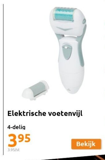 Action Elektrische Voetenvijl 4 Delig aanbieding
