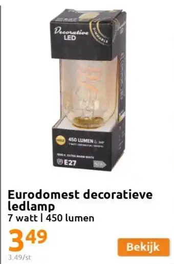 Action Eurodomest Decoratieve Ledlamp 7 Watt 450 Lumen aanbieding