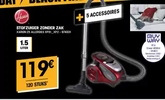Electro Depot Hoover Stofzuiger Zonder Zak Xarion 25 Allergies aanbieding
