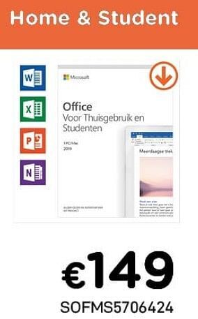CompuDeals Office voor thuisgebruik en studenten aanbieding