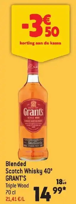 Grant's Blended Scotch Whisky 40°