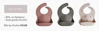 Baby & Tiener Food-grade siliconen bibs by mushie aanbieding