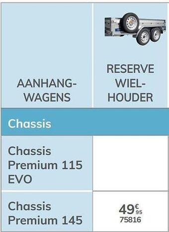Auto5 Reserve wielhouder chassis premium 145 aanbieding