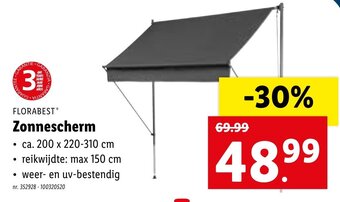 Lidl Florabest Zonnescherm aanbieding