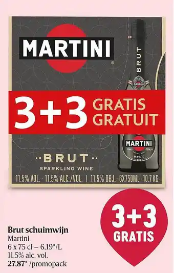 Brut schuimwijn martini