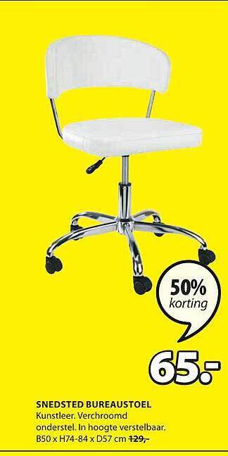 Jysk Snedsted bureaustoel aanbieding