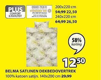 Belma satijnen dekbedovertrek