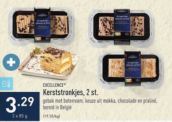 ALDI Excellence kerststronkjes aanbieding