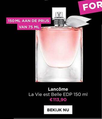 ICI PARIS XL Lancôme la vie est belle edp 150ml aanbieding