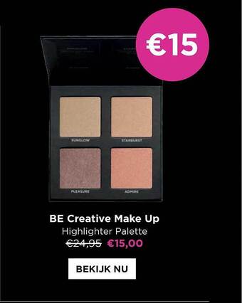 ICI PARIS XL Be creative make up highlighter palette aanbieding