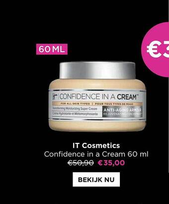 ICI PARIS XL It cosmetics confidence in a cream 60ml aanbieding