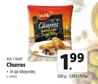 Lidl Sol Y Mar Churros aanbieding