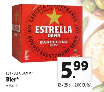 Lidl Estrella Damm Bier aanbieding