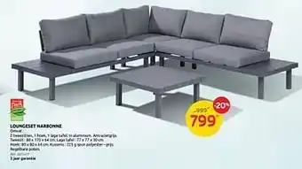 Brico Loungeset narbonne central park aanbieding