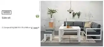 Multi bazar Cube wit lounge dining tafe aanbieding