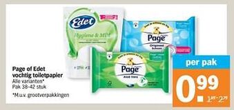 Albert Heijn Page of edet vochtig toiletpapier aanbieding